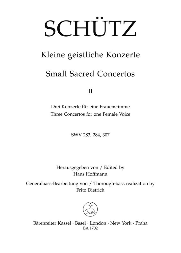 Small Sacred Concertos, Volume 2